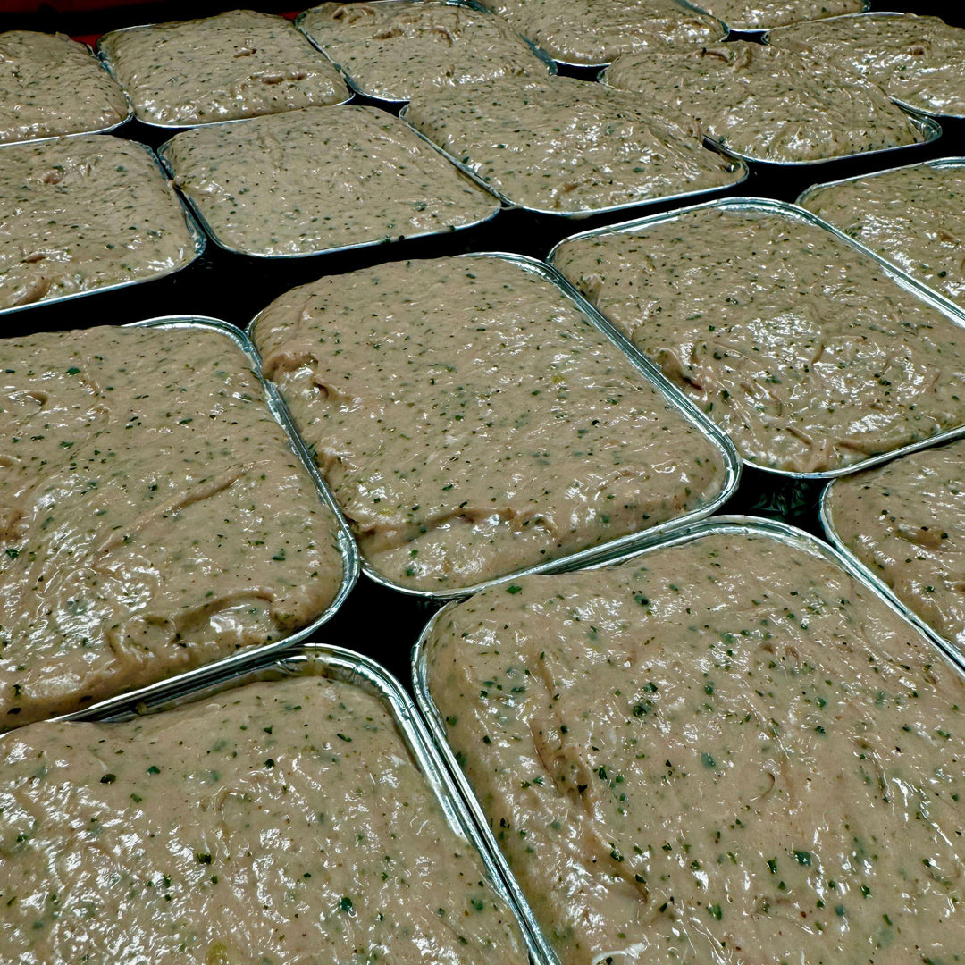 white sausage meatloaf