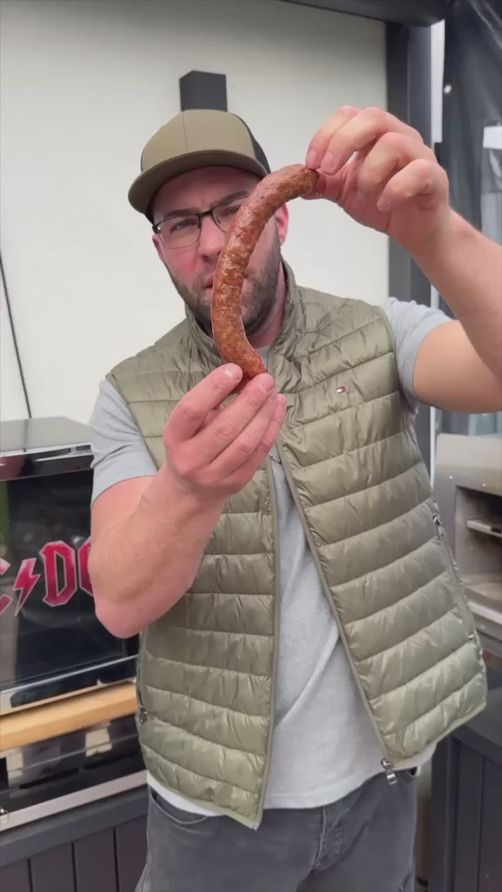 Boerewors- afrikanische Bratwurst Produktvideo