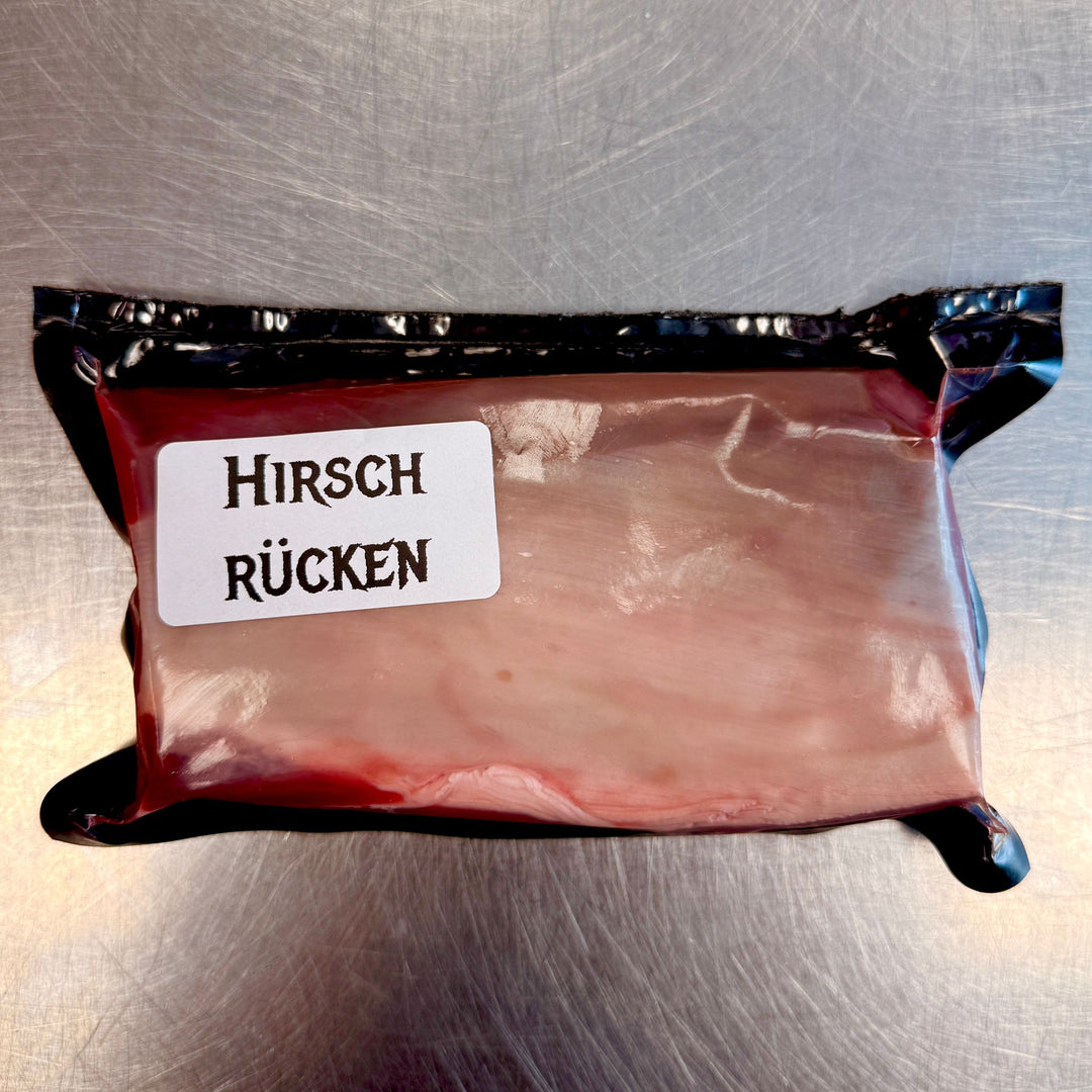 Hirschrücken – Hirsch aus dem Chiemgau, vakuumiert
