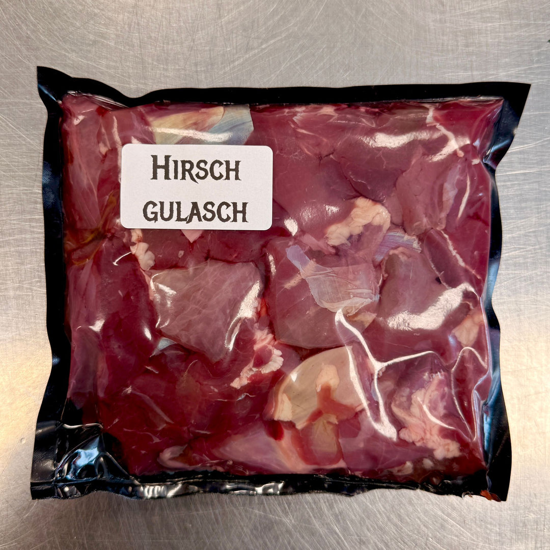 Hirschgulasch – Hirsch aus dem Chiemgau, vakuumiert