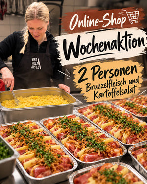 Bruzzelfleisch & Schwäbischer Kartoffelsalat für 2 Personen