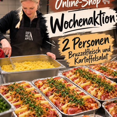 Bruzzelfleisch & Schwäbischer Kartoffelsalat für 2 Personen